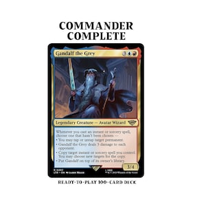 gandalf the grey mtg card Magic Gathering - The Lord of the Rings You may choose new targets for the copy LTR] - Gandalf the Gray,