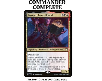 Prosper, Tome-Bound TREASURE Cards from EXILE Magic MTG Custom Commander Deck