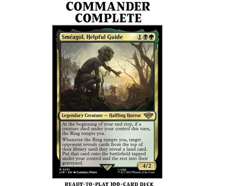 Smeagol, Helpful Guide LotR CREATURE SACRIFICE Magic MTG Custom Commander Deck