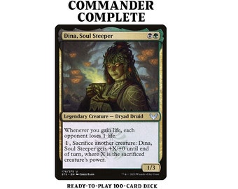 Dina, Soul Steeper CREATURE SACRIFICE LIFEGAIN Magic Mtg Custom Commander Deck