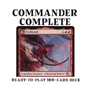 Urabrask / The Great Work RED SPELLS BURN Magic Mtg Custom Commander Deck
