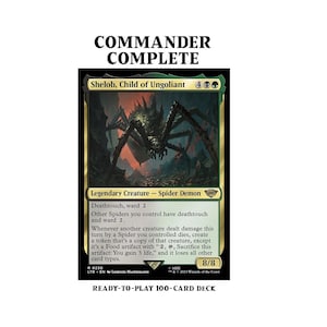 Shelob, Barn av Ungoliant LotR SPINDLAR MAT Magi MTG Anpassad Commander Deck