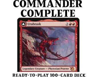 Urabrask / The Great Work RED SPELLS BURN Magic Mtg Custom Commander Deck