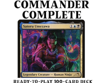 Full Yugioh Deck MTG Commander EDH Deck  Satoru Umezawa Ninjutsu Dimir  100-Card Custom Built Deck (Used) Yugioh Custom Deck