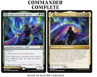 Esika, God of the Tree/The Prismatic Bridge 5C Magic MTG Custom Commander Deck