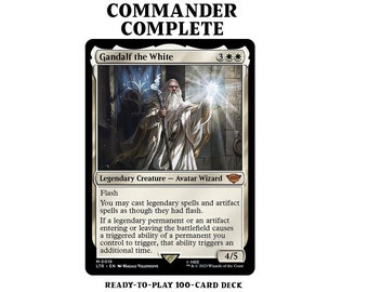 Gandalf the White LotR DOUBLE TRIGGERS Magic MTG Custom Commander Deck