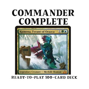Kumena, Tyrant of Orazca MERFOLK TRIBAL Magic MTG Custom Commander Deck