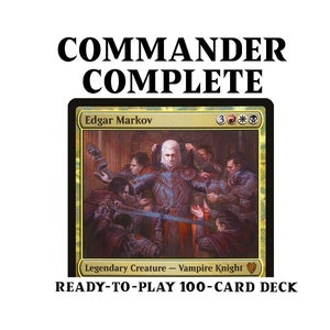 Edgar Markov Vampire Tribal Magic MTG Commander Deck *SEM carta COMANDANTE*