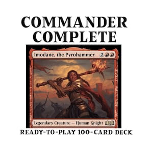 Imodane, the Pyrohammer BURN SPELLS DAMAGE Wilds of Eldraine Magic Mtg Custom Commander Deck