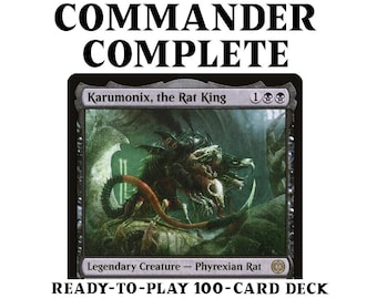 mtg karumonix the rat king commander deck Karumonix, Rat King POISON TOXIC RAT Tribal Magic Mtg Custom Commander Deck