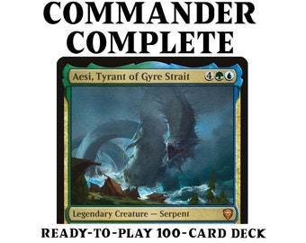 Aesi, Tyant of Gyre Strait LANDS RAMP Mana Simic Magic MTG Custom Commander Deck