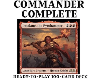 Imodane, the Pyrohammer BURN SPELLS DAMAGE Wilds of Eldraine Magic Mtg Custom Commander Deck