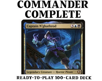 マジック：ザ・ギャザリング Captain N'ghathrod EDH/Commander MTG Captain N'ghathrod HORROR TRIBAL MILL Magic MTG Custom