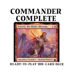 Najeela, Blade Blossom WARRIORS FIVE-COLOR Magic Mtg Custom Commander Deck