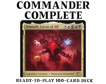 Omnath, Locus of All - Gold Cards Five Color  Magic MTG Commander Deck