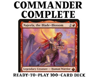 Najeela, Blade Blossom WARRIORS FIVE-COLOR Magic Mtg Custom Commander Deck