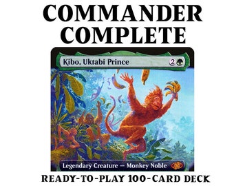 Kibo, Uktabi Prince Ape and Monkey Tribal Artifact Destruction Magic MTG  Commander Deck
