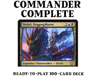 Sivitri, Dragon Master DRAGON TRIBAL Magic MTG Custom Commander Deck