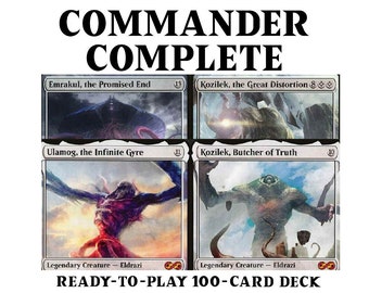 Ultimatives Eldrazi Farbloses Stammes- Deck mit vier legendären Kommandanten, Magisches MTG Kommandanten Deck