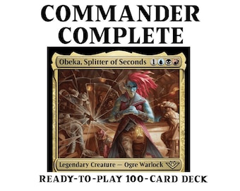 Obeka, Splitter of Seconds EXTRA UPKEEPS Magic MTG Custom Commander Deck