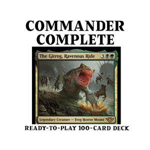 De Gitrog, Ravenous Ride Saddle Landfall Sacrifice Card Draw Power Matters Magic MTG Custom Commander Deck