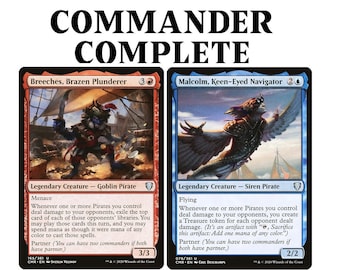 pirate commander deck mtg Elite - Grixis Blue Black Red - Admiral Brass, Unsinkable - EDH cEDH - 100 Card - Custom Magic The Gathering Deck with 2 traditional foil cards and 98 non Rotbeard, the “Recruiter” [Pirate Tribal