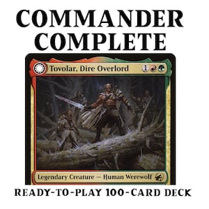 werewolf commander deck mtg Tovolar, Dire Overlord Commander Deck MTG Custom Deck Werewolves Wolf Deck  Wolves Gruul Stompy EDH
