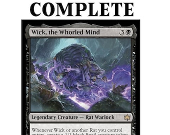 Wick, the Whorled Mind Rat Tribal Shapeshifters Magic MTG Custom Commander Deck