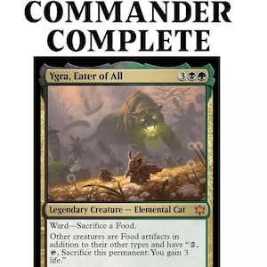 Ygra, Eater of All Food Tokens Sacrifice Forage Magic MTG Custom Commander Deck