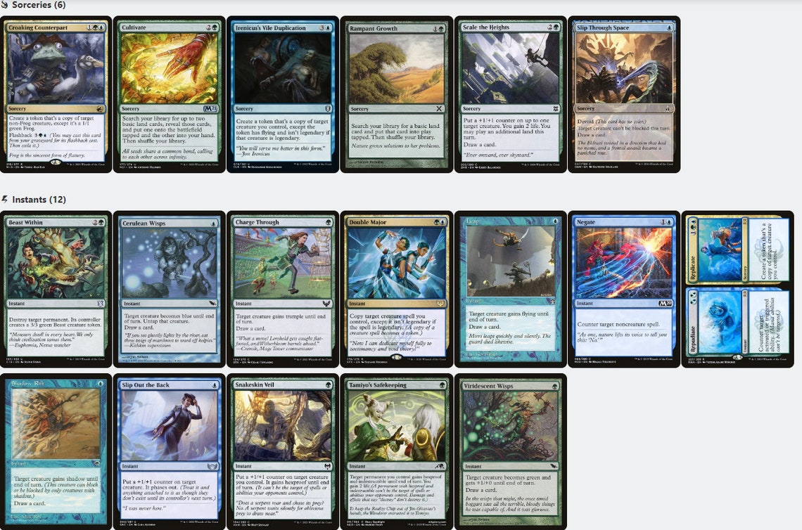 Ivy Gleeful Spellthief Copying Everything MTG Commander Deck Etsy