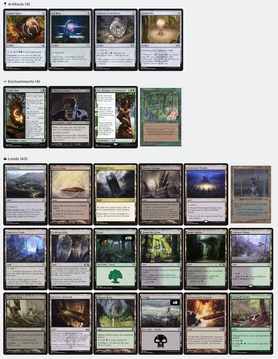 The Gitrog Monster Lands Magic MTG Commander Deck - Etsy