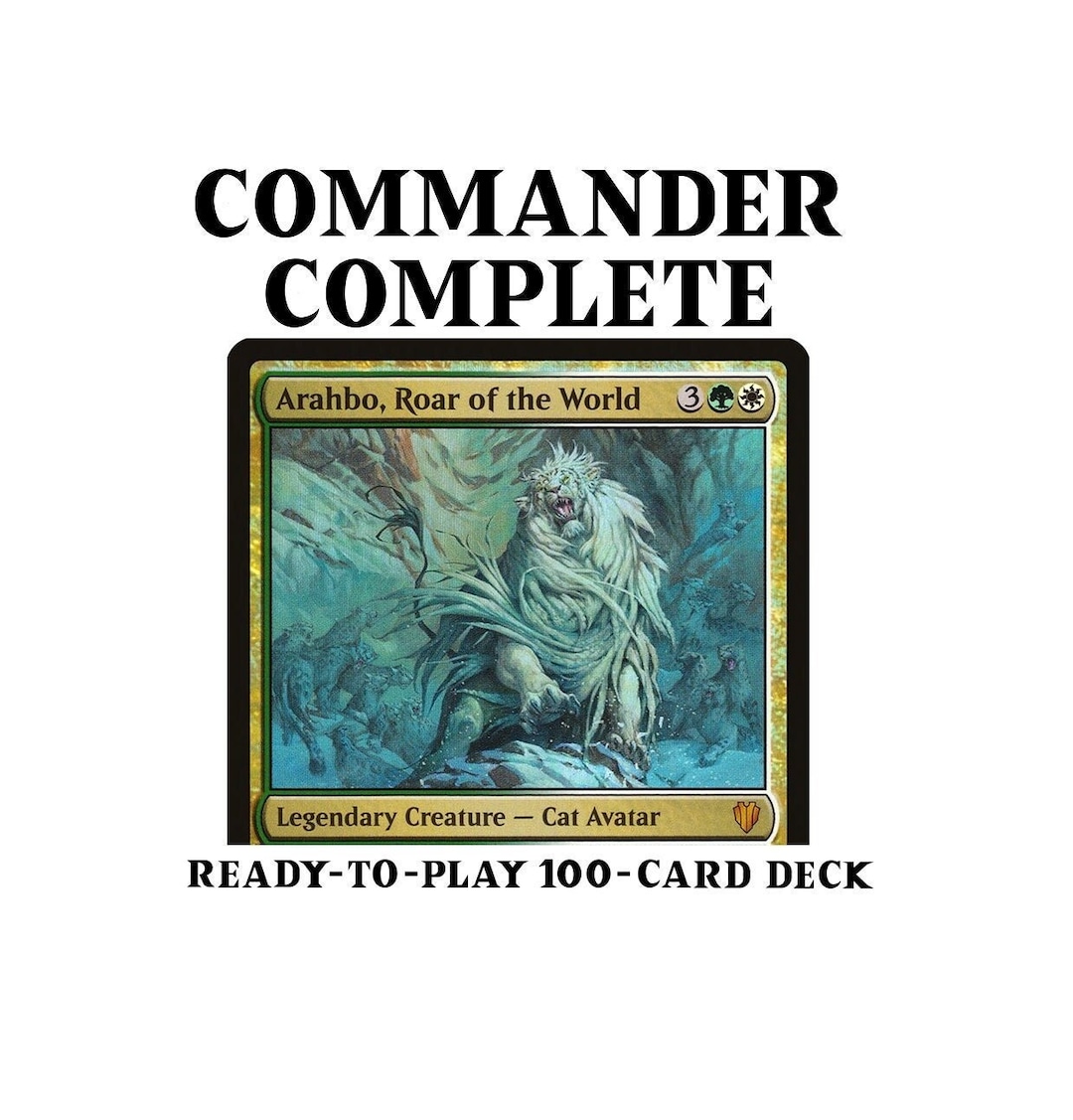 Arahbo, Roar of the World - Cat Tribal : Custom 100 Card Commander Deck  Magic MTG EDH - Etsy