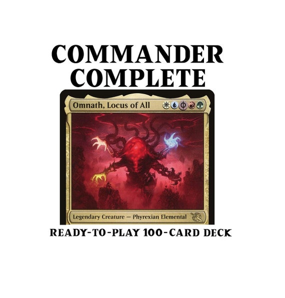 Omnath, Locus of All - Gold Cards Five Color Magic MTG Commander Deck - Etsy