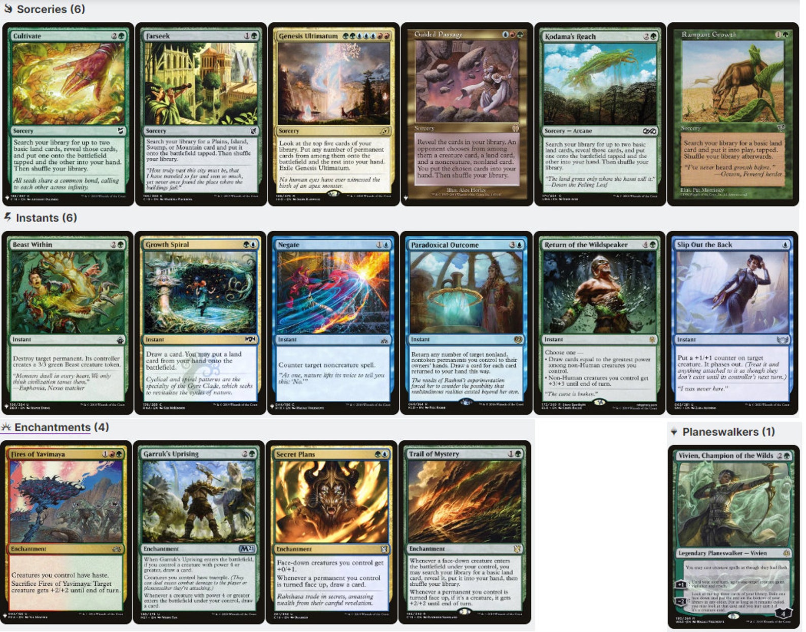 Animar Soul of Elements Morphs Temur Magic MTG Commander Deck Etsy