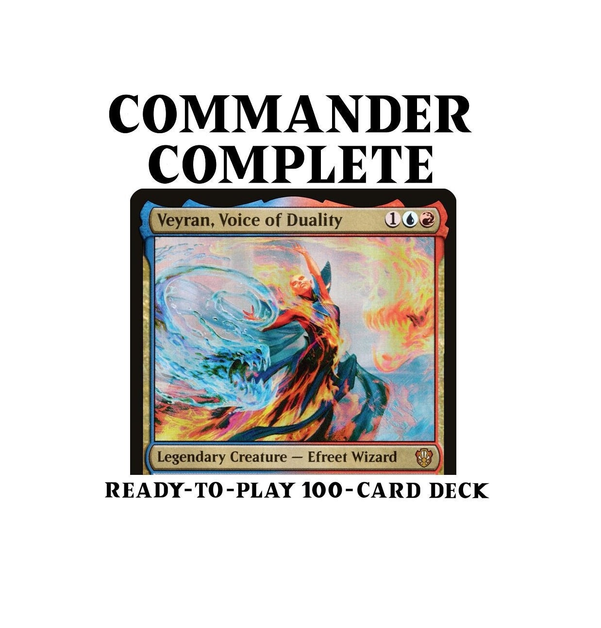 mtg veyran voice of duality commander deck Veyran, Voice of Duality MAGECRAFT SPELLS Izzet Magic Mtg Custom Commander  Deck
