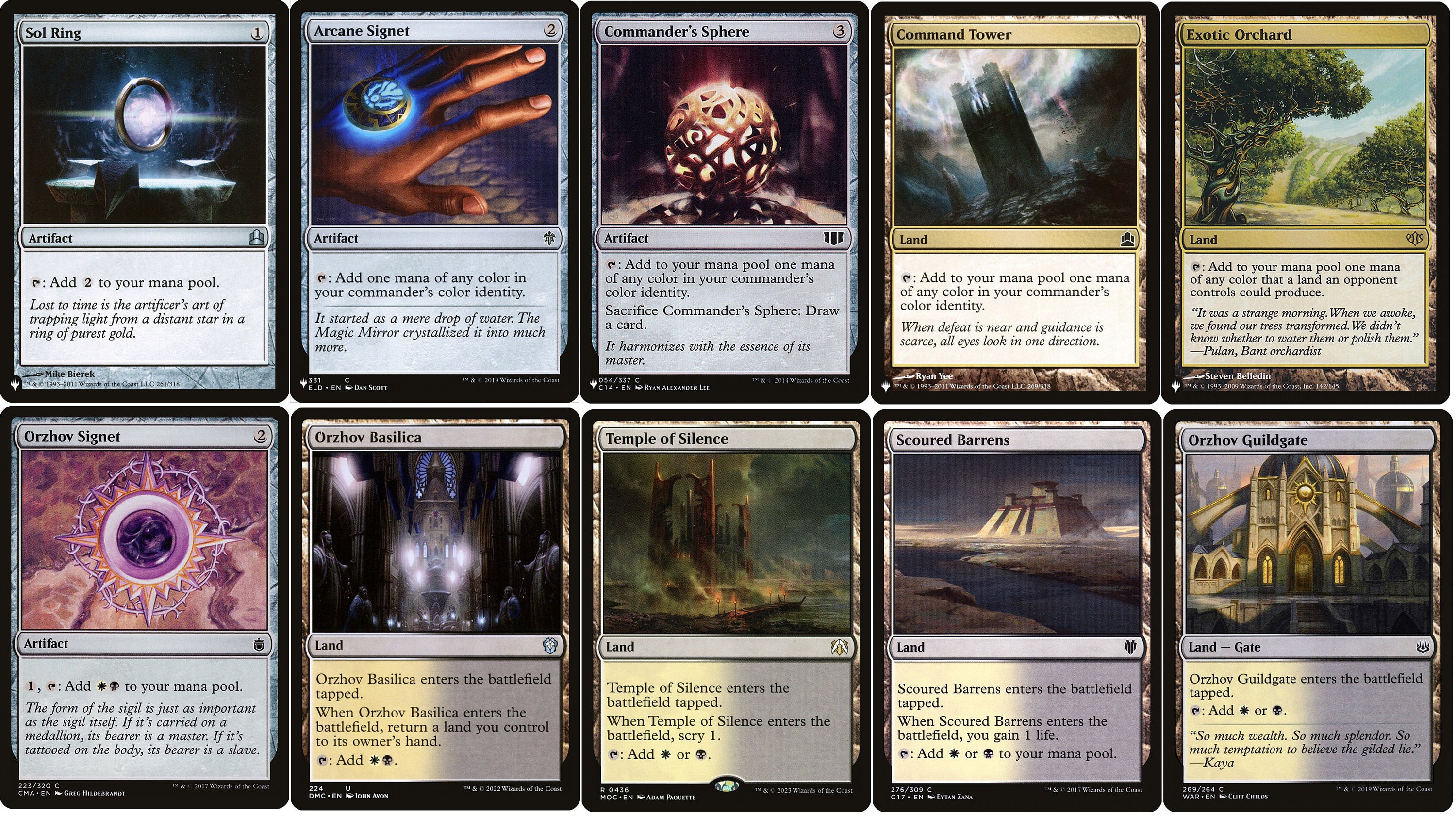 ORZHOV Commander Deck Builder Starter Pack Kit White/black MANA