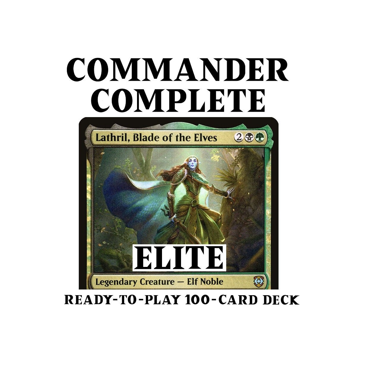 エルフの刃、ラスリル エリート エルフ 部族 エルフ マジック MTG 統率
