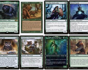 mtg bear commander deck MTG Commander Deck EDH Deck Kudo, King Among Bears 100 Magic Cards Custom  Deck Tokens Bears Modern Horizons 3 main image 1