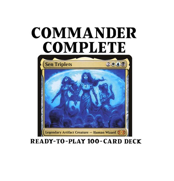 mtg commander steal deck Sen Triplets Steal Theft Copy Bounce Magic MTG Commander Deck main image 1