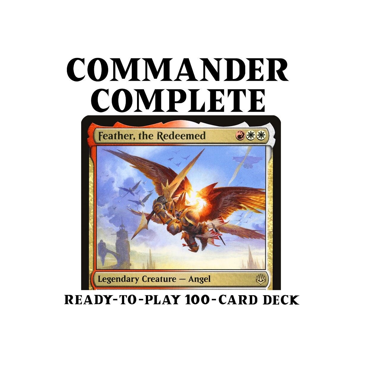 feather card mtg Commander Deck EDH Deck Feather, the Redeemed 100 Magic Cards  Moonveil Games Bloomburrow (BLB) #100 Illustrated by Alessandra Pisano Magic Feather  Ikoria: Lair of