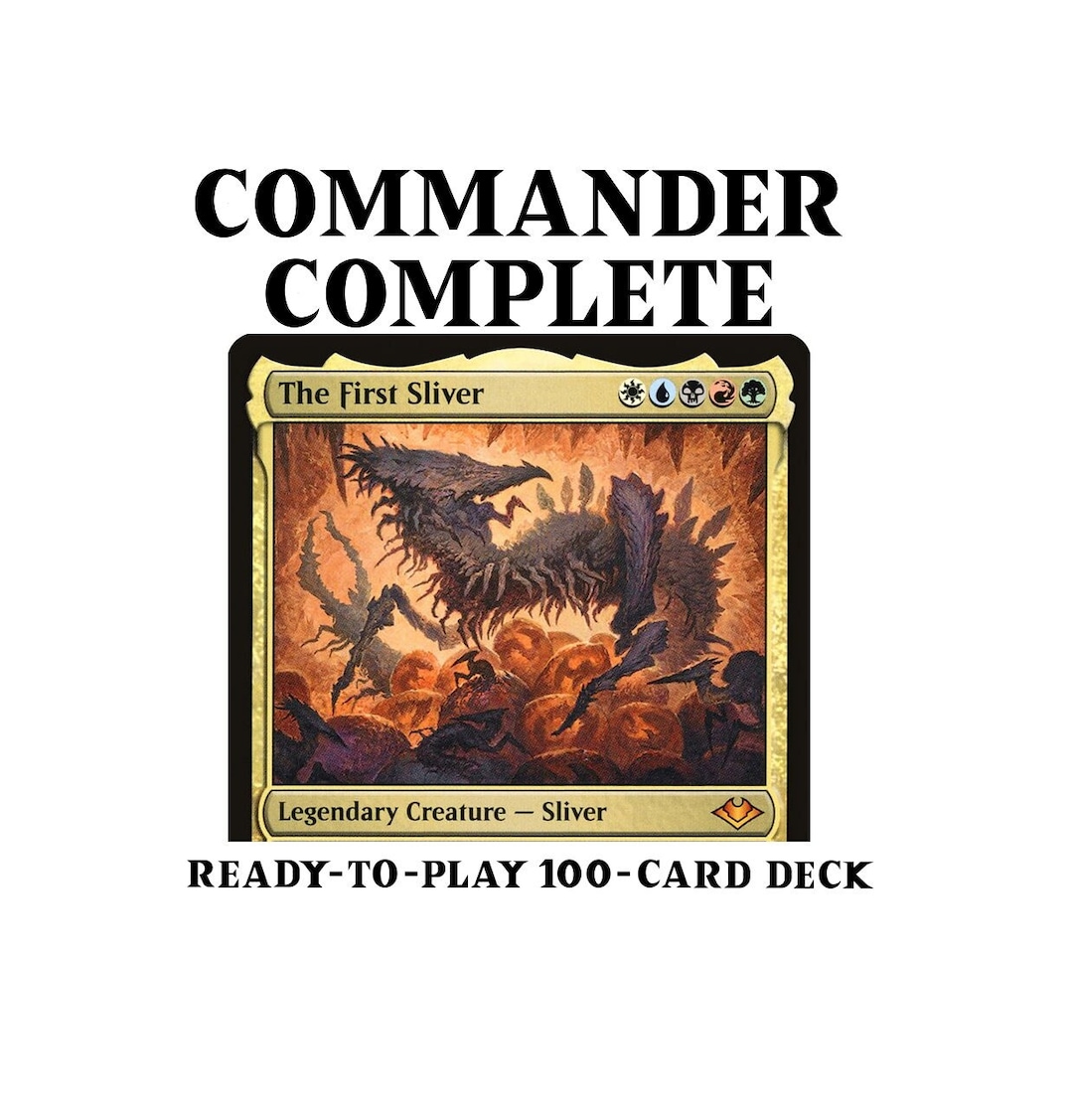 mtg the first sliver commander deck The First Sliver SLIVER CASCADE Magic Mtg Custom Commander Deck