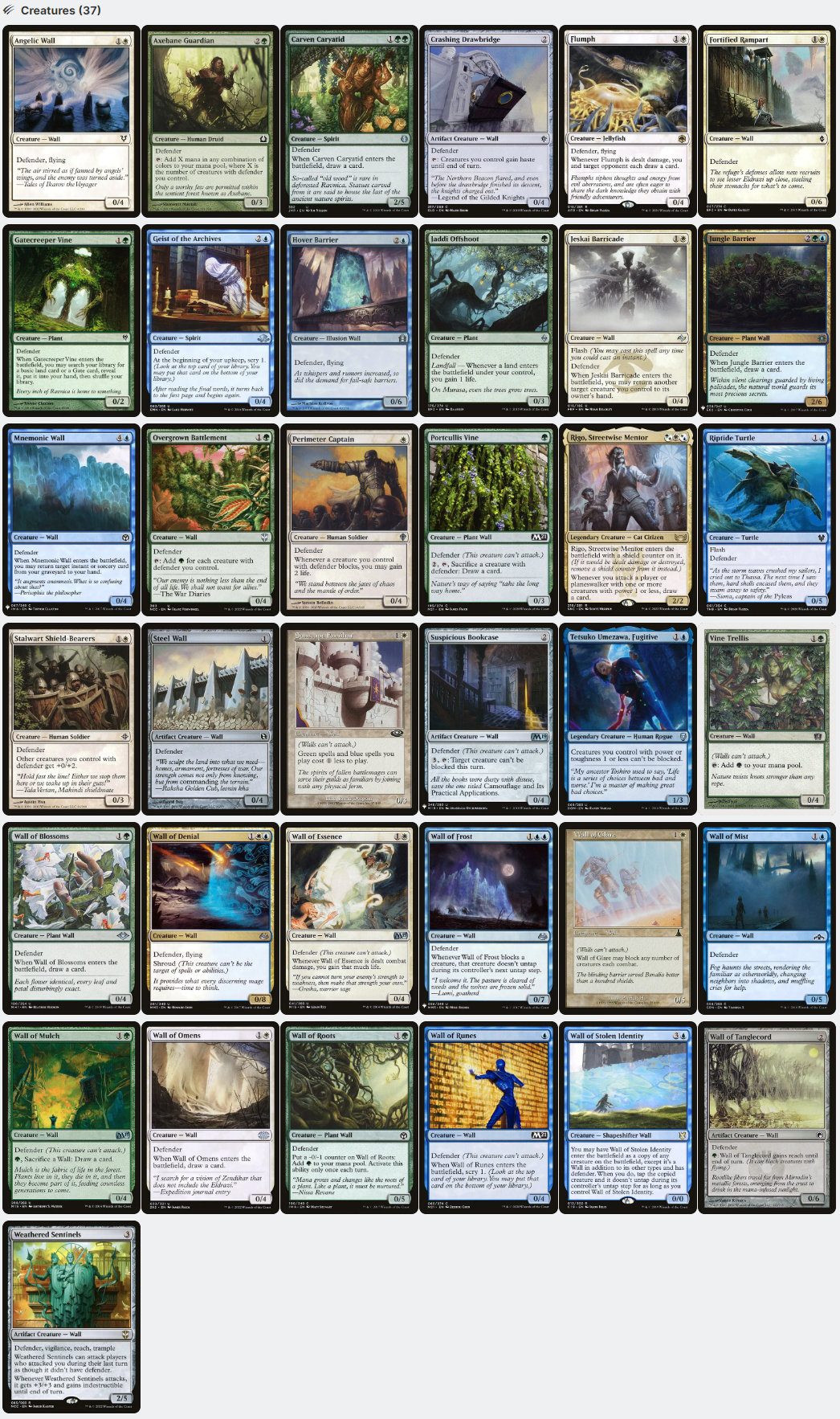 Arcades, the Strategist WALLS TOUGHNESS Matters Magic Mtg Custom Commander Deck Etsy