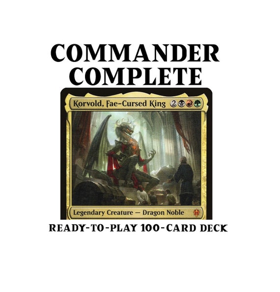 korvold mtg commander deck Amazon.com: Elite Korvold Sacrifice Commander Deck - Jund - Red Black Green  - EDH - 100 Card - Custom Magic The Gathering Deck