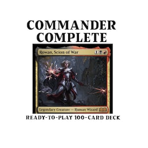 mtg rowan scion of war commander deck Rowan, Scion of War X-SPELLS Life Loss Lifegain Wilds of Eldraine Magic Mtg  Custom Commander Deck