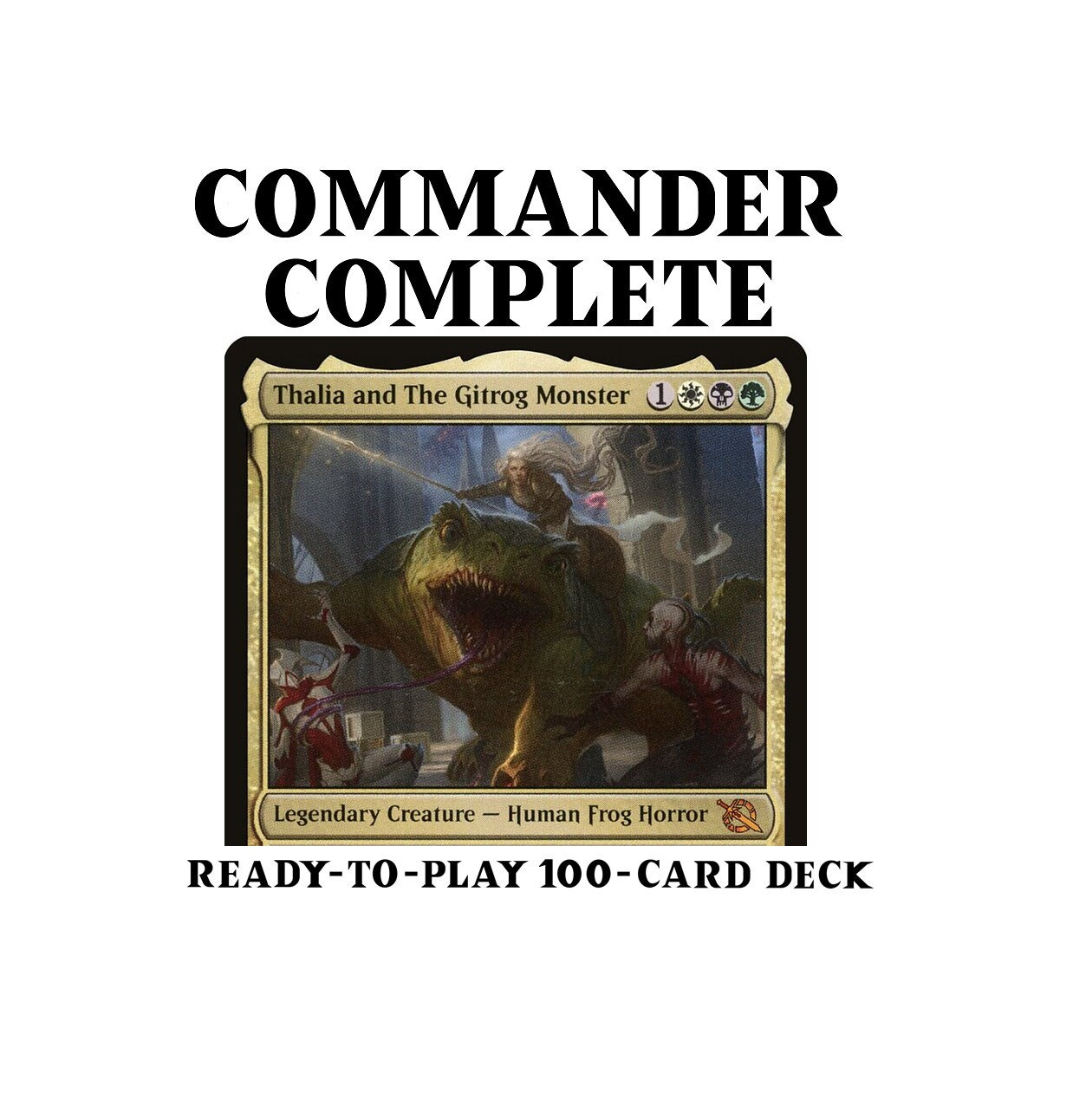 Thalia and the Gitrog Monster LANDFALL + SACRIFICE Magic MTG