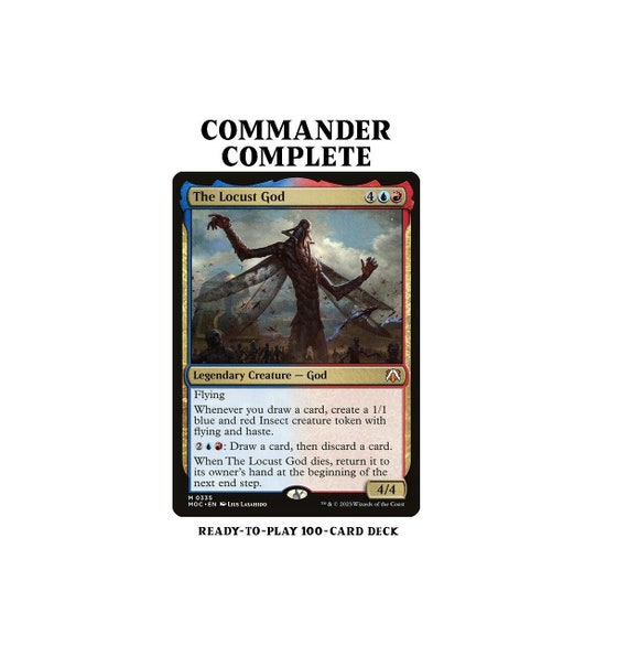 The Locust God CARD DRAW TOKENS Izzet Magic Mtg Custom Commander Deck - Etsy The Locust God CARD DRAW TOKENS Izzet Magic Mtg Custom Commander Deck - Etsy