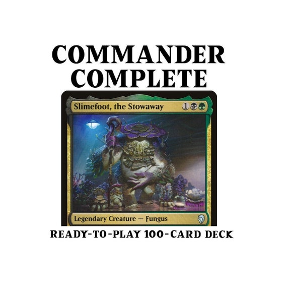 Slimefoot, the Stowaway Saproling Tribal Sacrifice Magic MTG Commander Deck  - Etsy