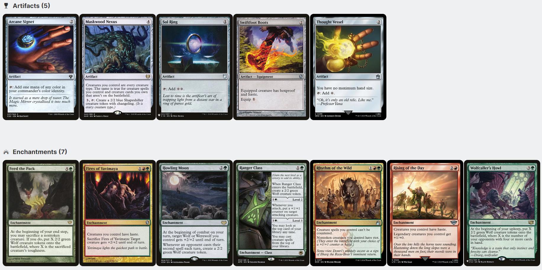 mtg voja jaws of the conclave commander deck Voja EDH Deck | Elf Wolf Tribal Commander Deck