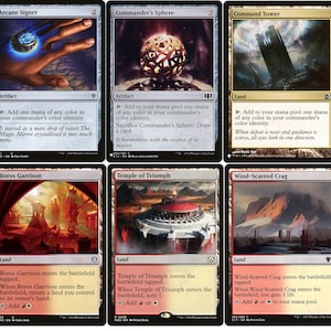 BOROS Commander Deck Builder Starter Pack Kit Red/White MANA Lands Artifacts