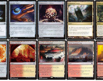 BOROS Commander Deck Builder Starter Pack Kit Rouge/Blanc MANA Lands Artefacts